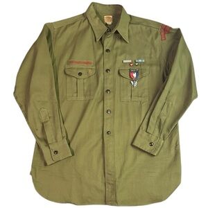 Vintage 50’s Boy Scouts Of America Full Uniform With Badge Sash And Badges. L
